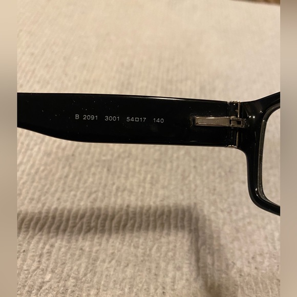 🇮🇹Burberry~Black/Plaid Signature Clear Eyeglasses with Fabric Clamshell Case - Picture 7 of 16